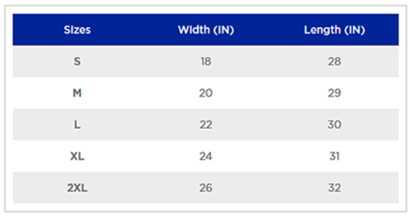 Tank Top Sizes