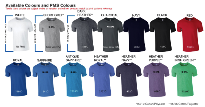 MEN'S SUPER SOFT COTTON TEE colors